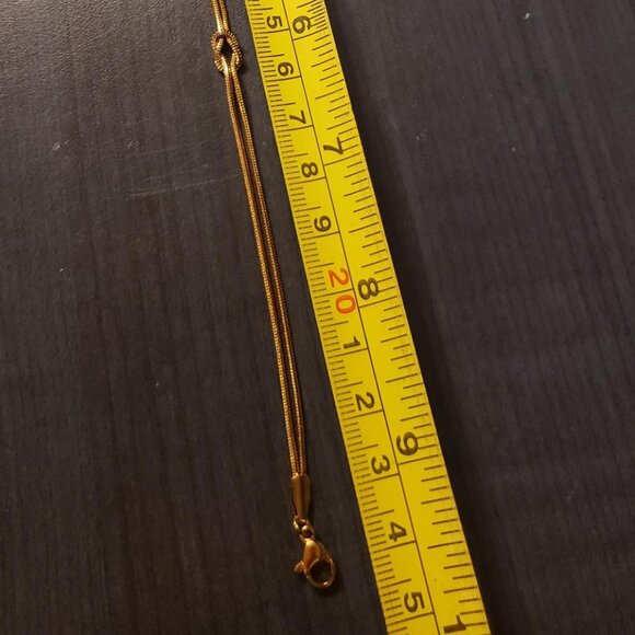 NWT Gold 2 Strands Knot bracelet Stainless Steel Plated Gold - Picture 6 of 6